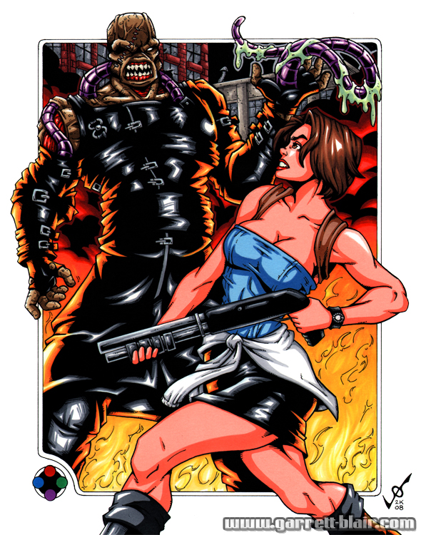 Game Galz - Jill Valentine - Resident Evil 3 Nemesis - Art