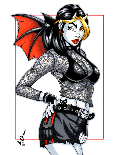 Punk Devil Girl - Art Print Punk Devil Girl - Art Print